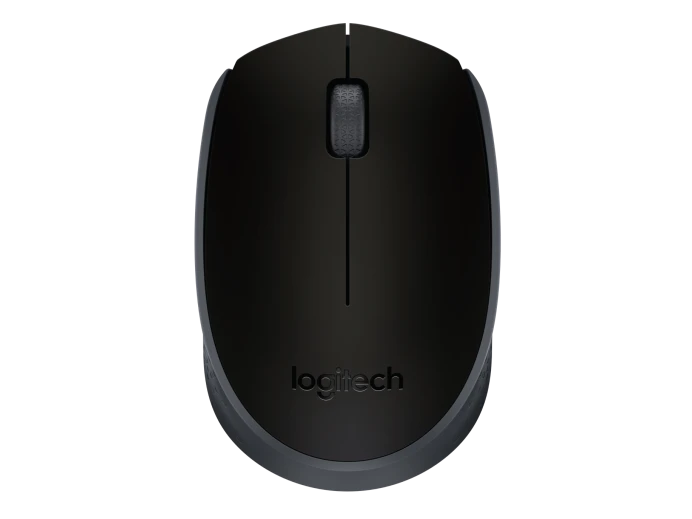 Logitech M171 Wireless Mouse for PC, Mac, Laptop, 2.4 GHz with USB Mini Receiver - Black.