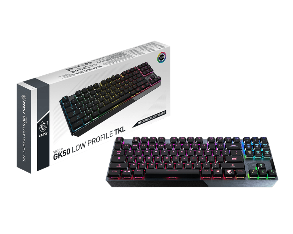 MSI VIGOR GK50 LOW PROFILE TKL “ARABIC”.