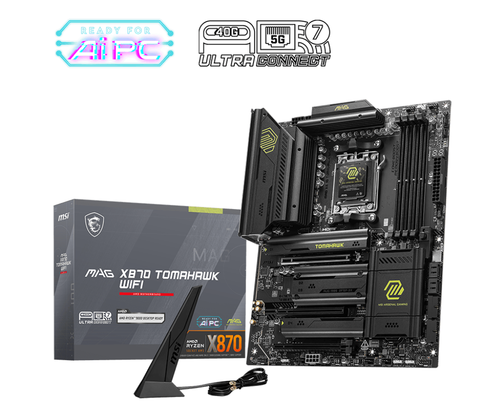 MSI MAG X870 TOMAHAWK WIFI AM5 ATX Gaming Motherboard.