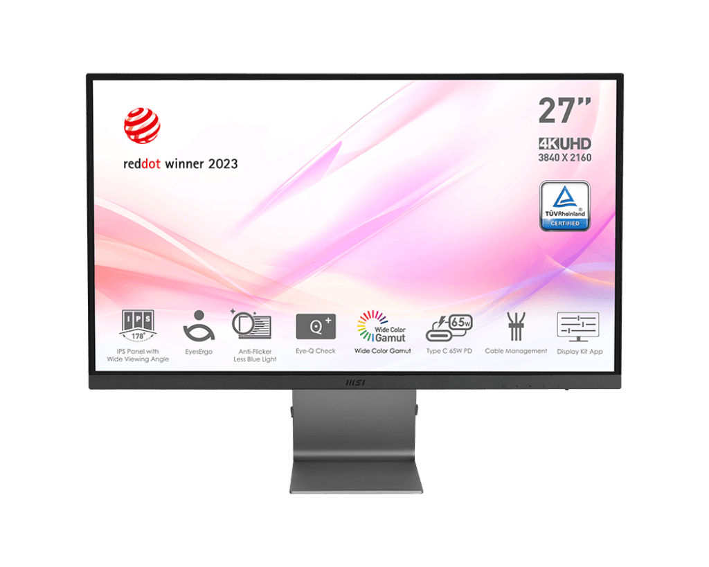 MSI MODERN MD271UL 27″ 4K 60Hz IPS MONITOR.