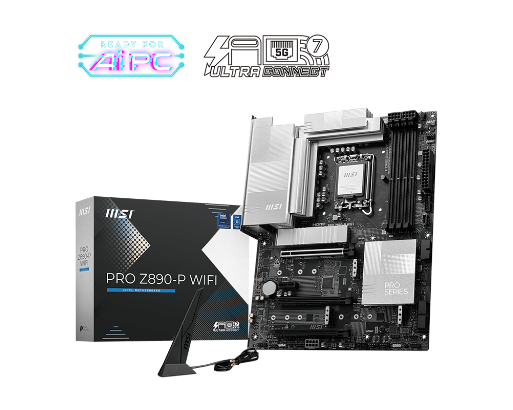 MSI PRO Z890-P WiFi ProSeries Motherboard.