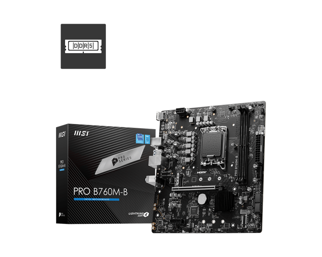 MSI PRO B760M-B DDR4 Motherboard .