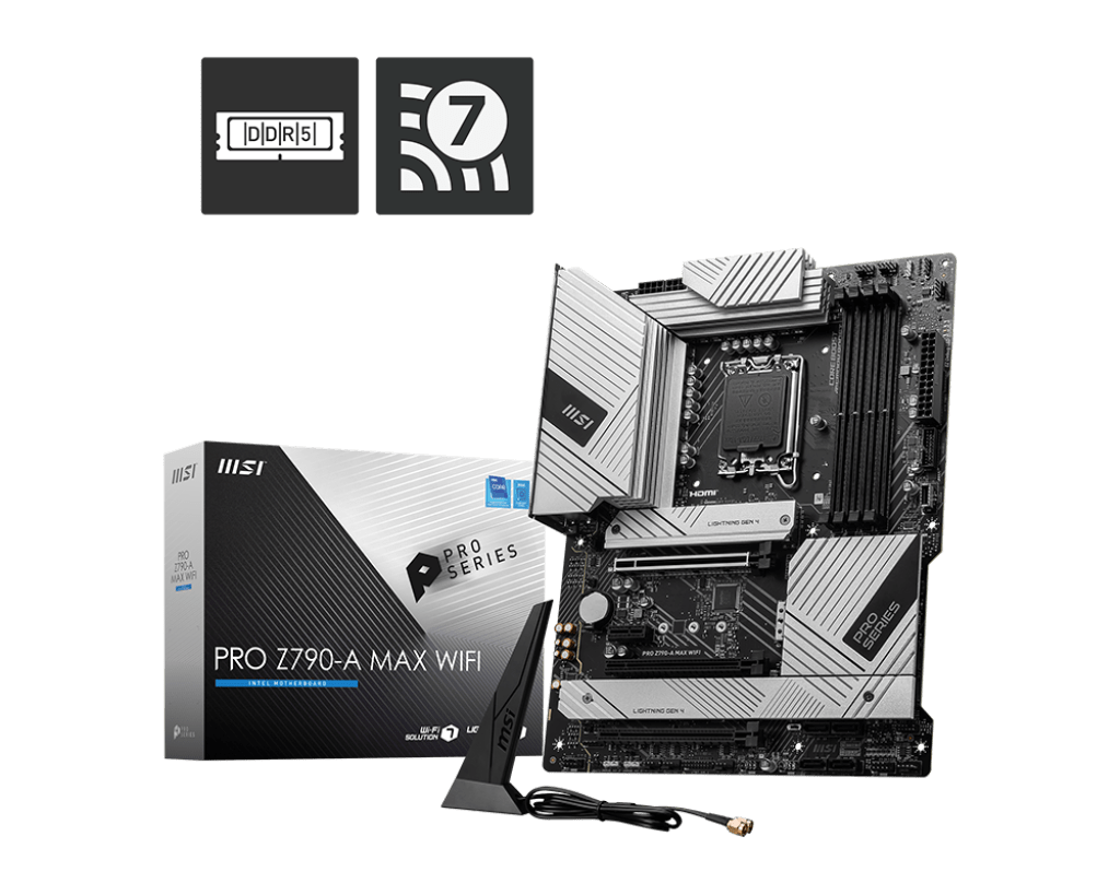 MSI PRO Z790-A MAX WIFI DDR5 MOTHERBOARD .