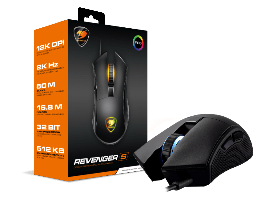 COUGAR REVENGER S DESIGN FOR GAMING ENTHUSIASTS MOUSE.