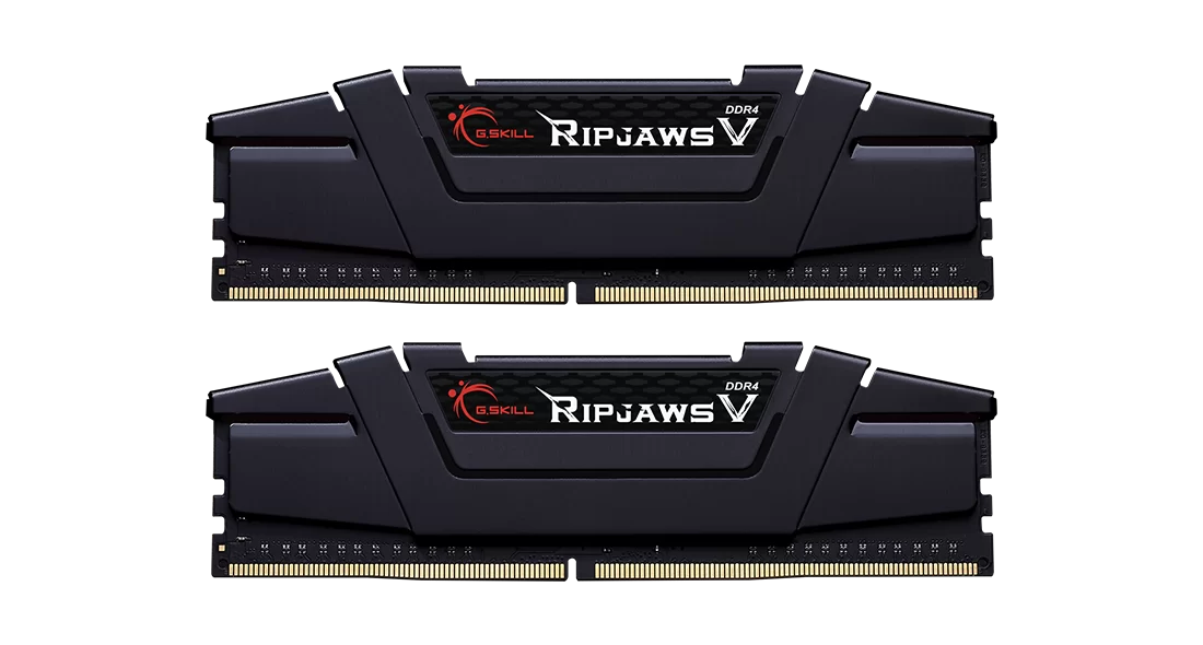 G.SKILL RIPJAWS V Series DDR4, 3600 CL18-22-22-42, 1.35V, 16GB (2x8GB), BLACK.