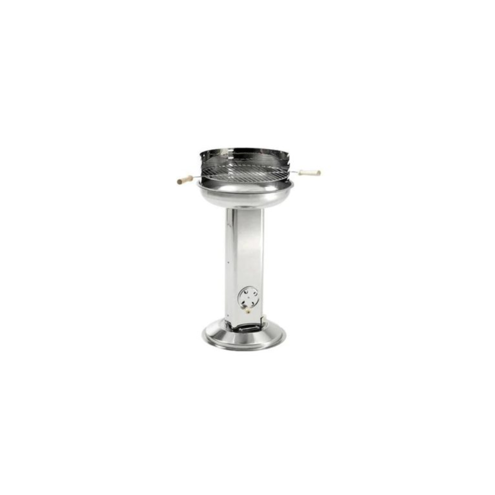 Landmann Grill Ched Round Stainless Steel Pedestal BBQ
