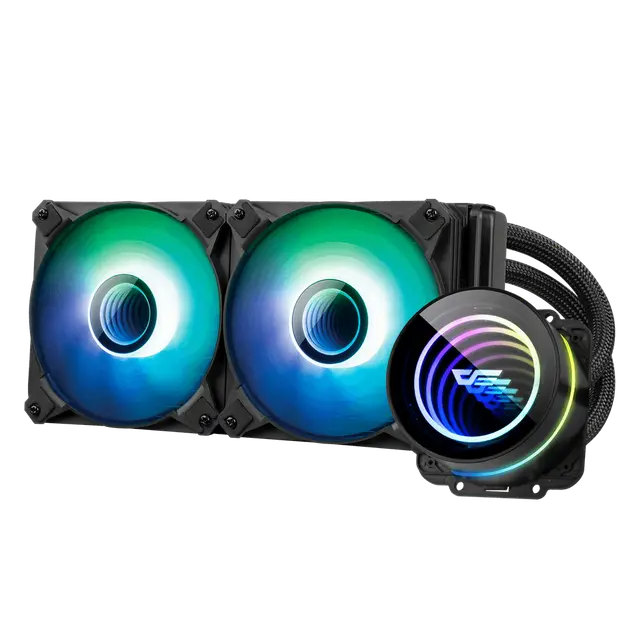 Darkflash Twister DX240 V2.6 Liquid CPU Cooler - Black .