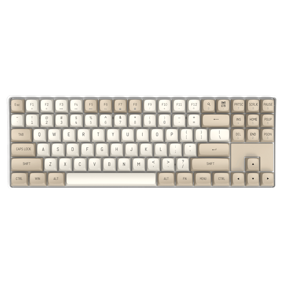 Darkflash GD87 Mechanical keyboard - Milky & Brown.