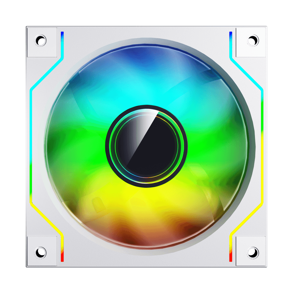 Darkflash DM20 ARGB Cooling Fan – WHITE.