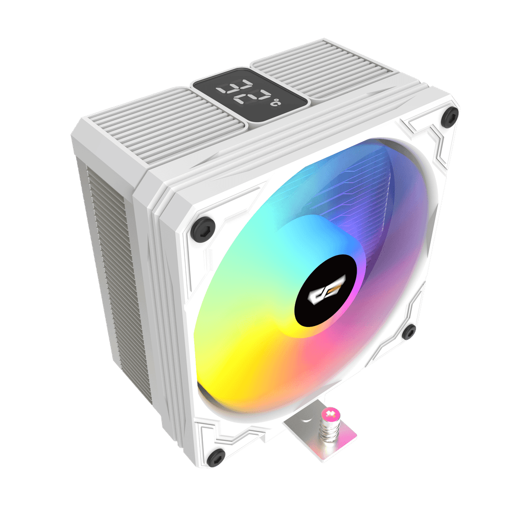 Darkflash M400 Digital Display Tower CPU Cooler – WHITE.