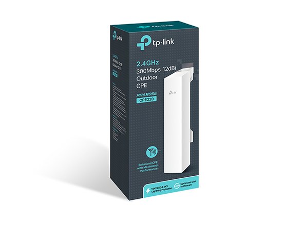 TP-LINK CPE220 PHAROS OUTDOOR CPE 2.4GHz 300MBps .