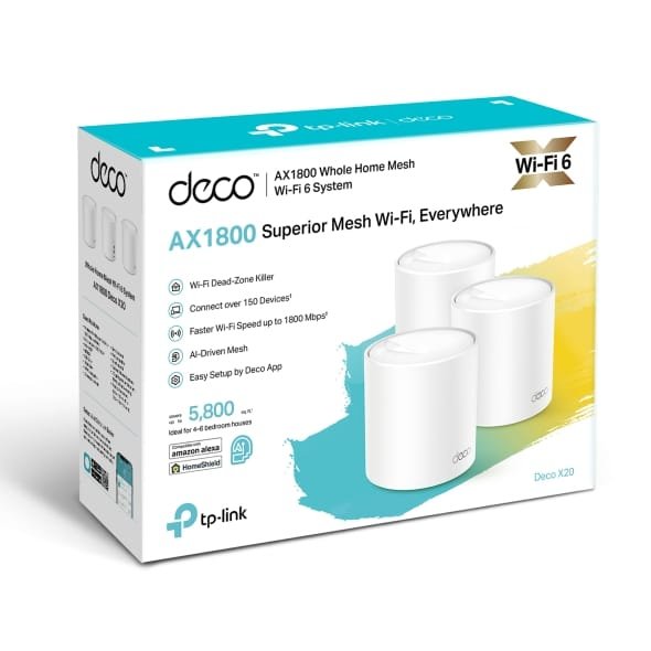 TP-Link Deco WiFi 6 Mesh System Deco X20-3-Pack .