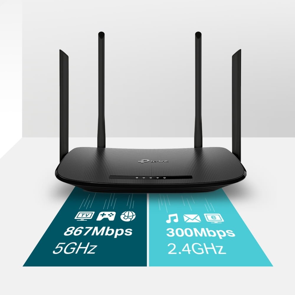 TP-LINK Archer VR300 AC1200 Wireless VDSL/ADSL Modem Router.