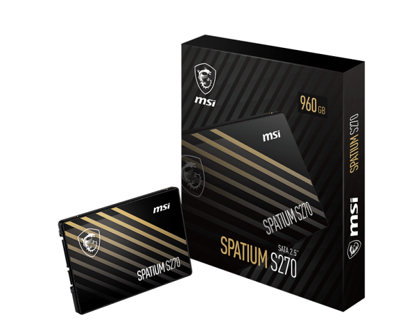 MSI SPATIUM S270 SATA 2.5 960GB SSD.