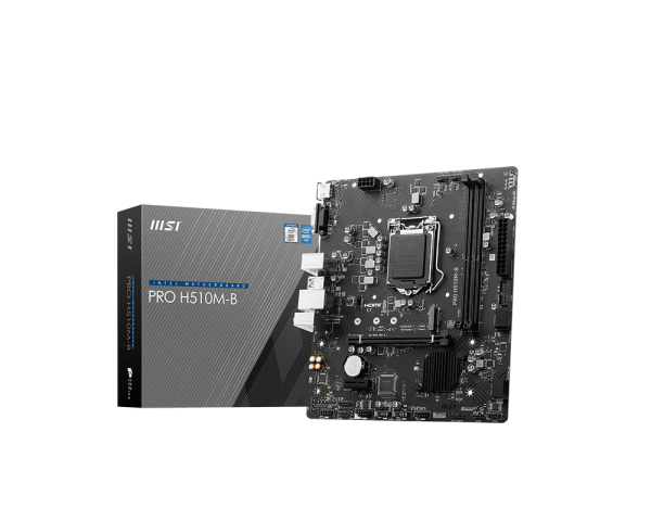 MSI PRO H510M-B LGA1200 socket 10th/11th Gen Support DDR4 Motherboard .