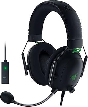 Razer BlackShark V2 - USB Soundcard, Esports Gaming Headset, 50mm Driver Cable, Noise Reduction, for PC, Mac, PS4, Xbox One and Switch.