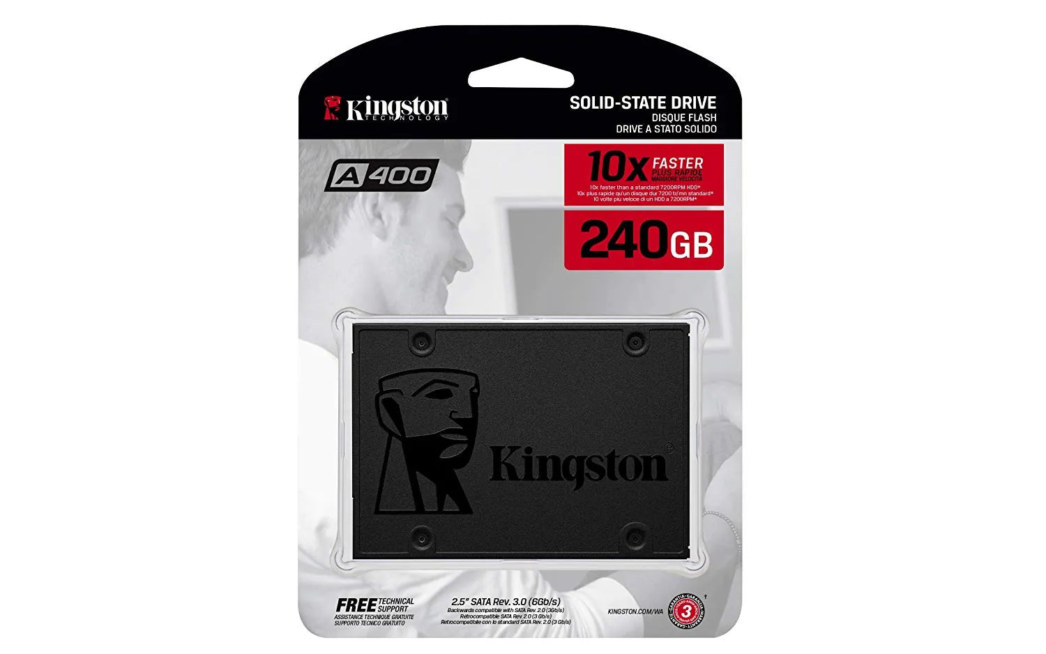 Kingston SSD 240GB A400 Sata 3 2.5.