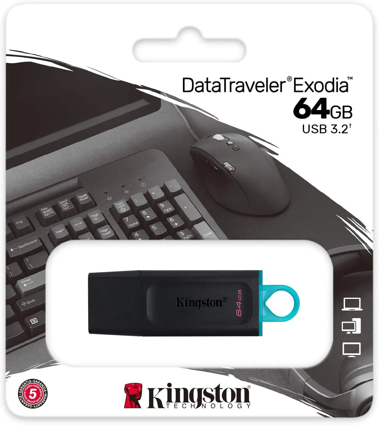 KINGSTON USB 64GB DataTraveler Exodia USB 3.2  .