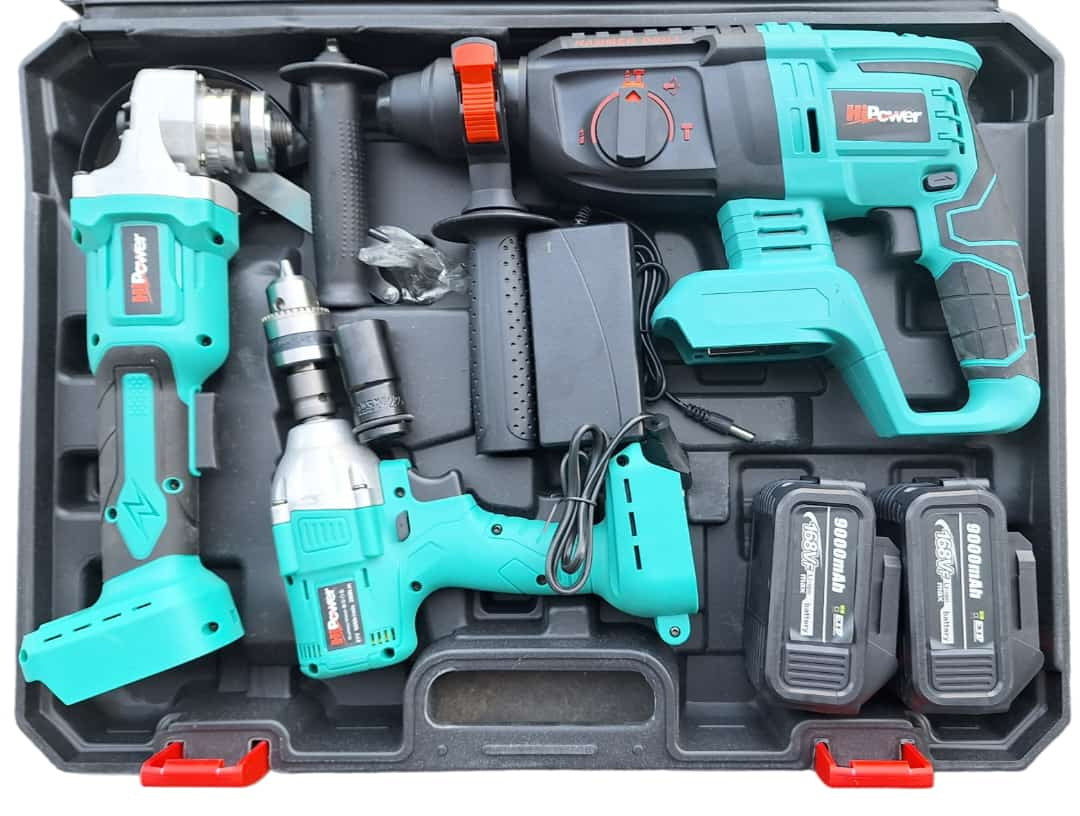 DC21ST  Set cordless (Hammer Drill + Angle grinder + Wrench)