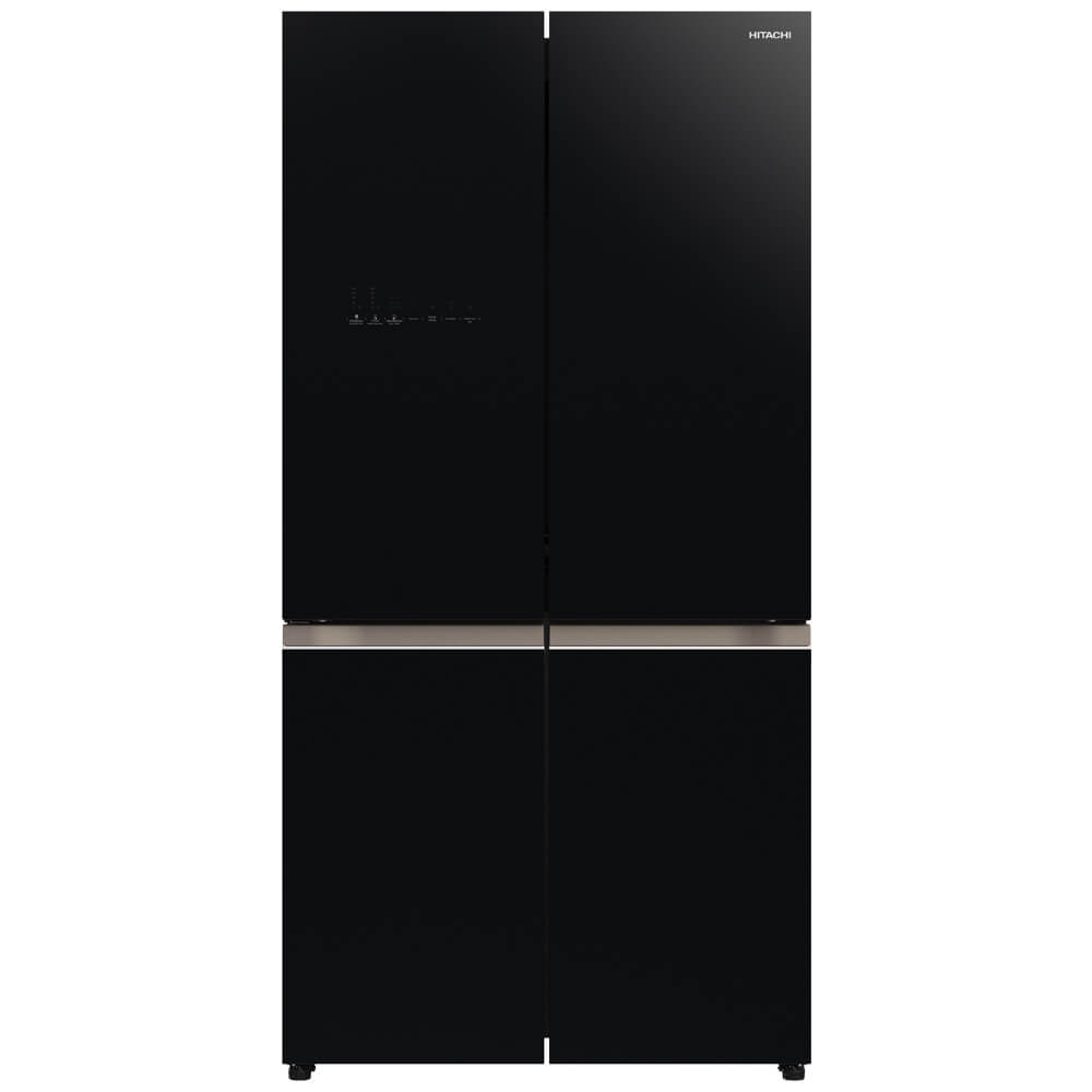 HITACHI 4 DOORS BOTTOM FREEZER  GLASS GRAY