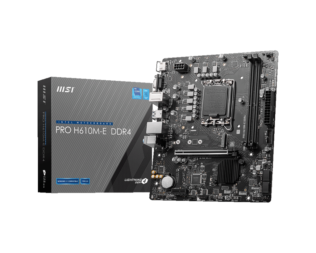 MSI H610M-E PRO DDR4 LGA 1700 MOTHERBOARD.