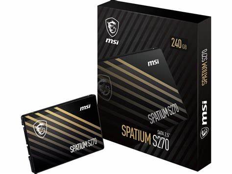 MSI SPATIUM S270 SATA 2.5 240GB SSD.