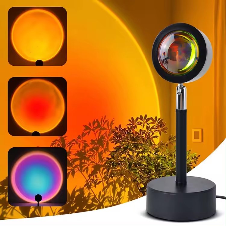 Sunset Projection RGB Lamp, Subtle Light Decoration For Home.
