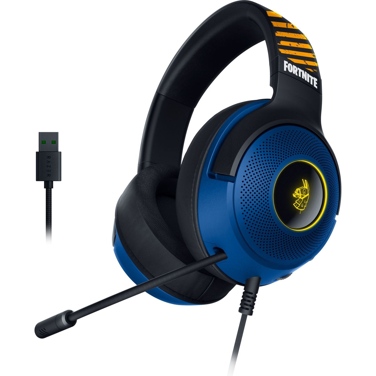 Razer Kraken V3 X Wired USB Gaming Headset, 7.1 Surround Sound, Fortnite Edition.