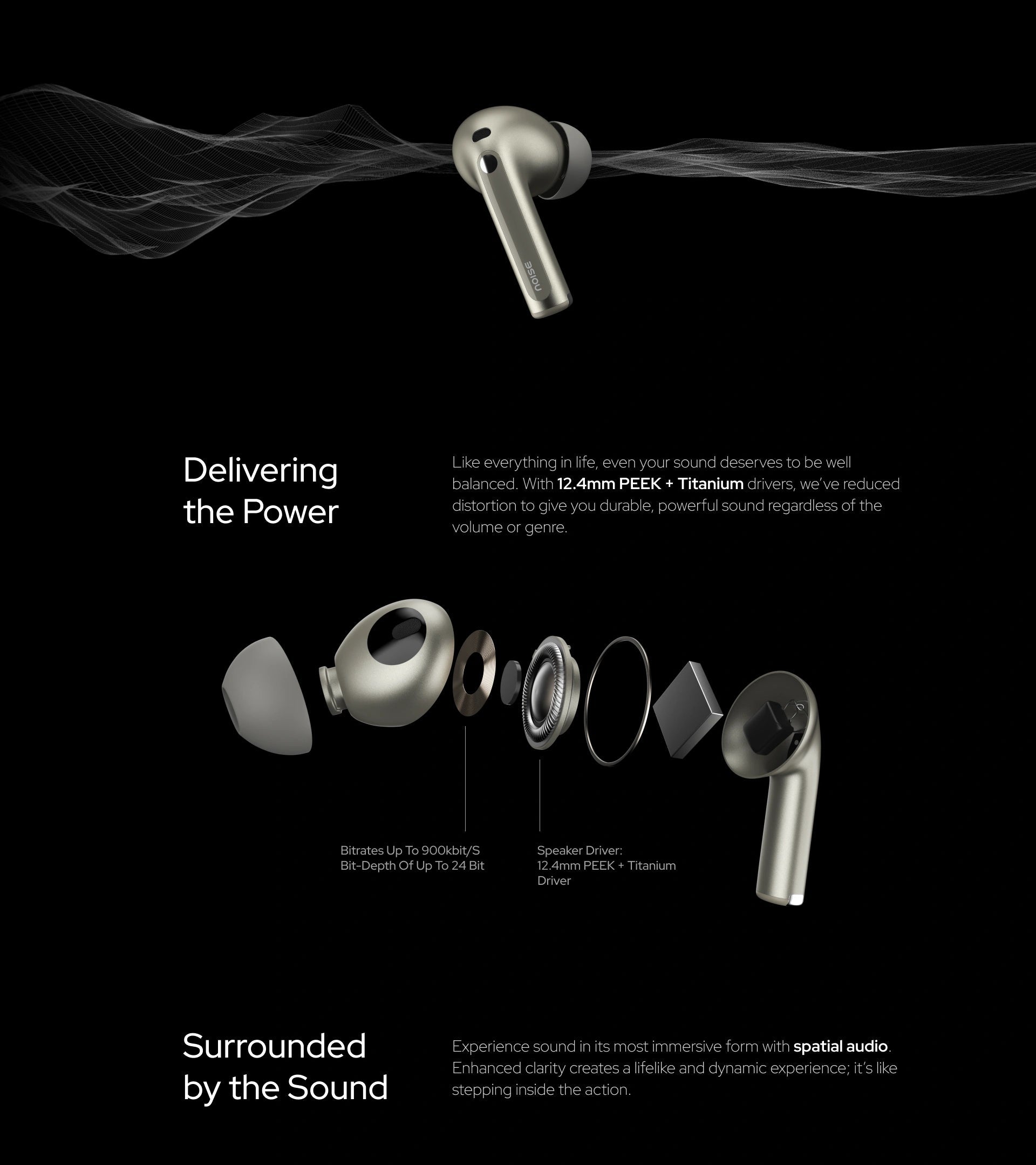 Noise Master Buds – Sound by Bose