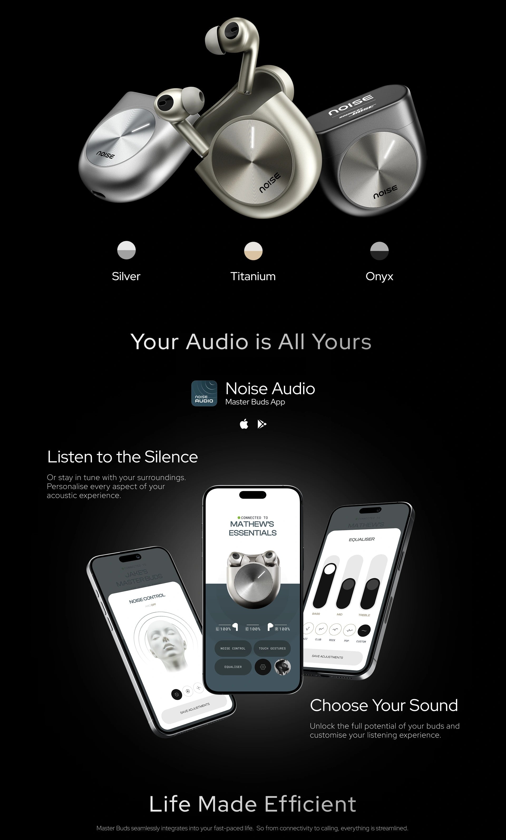 Noise Master Buds – Sound by Bose