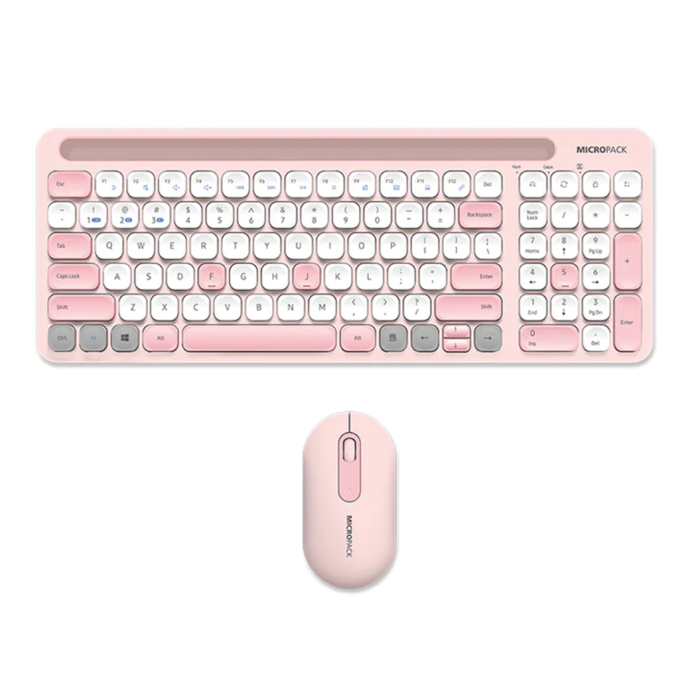 Micropack - Keyboard & Mouse KM-238W - Wireless  - 3 Colors