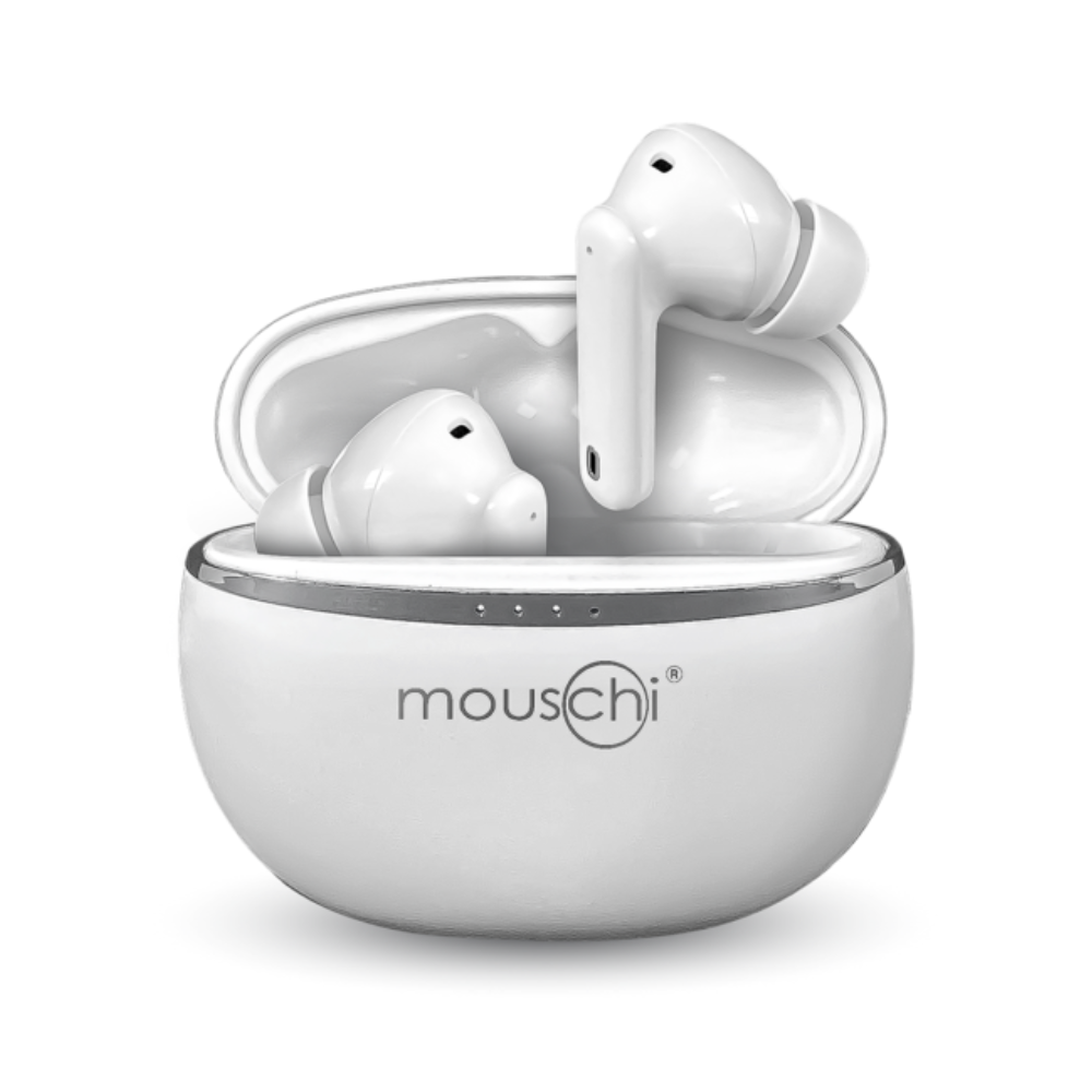 Mouschi - BEM Base Bluetooth Earbuds - White