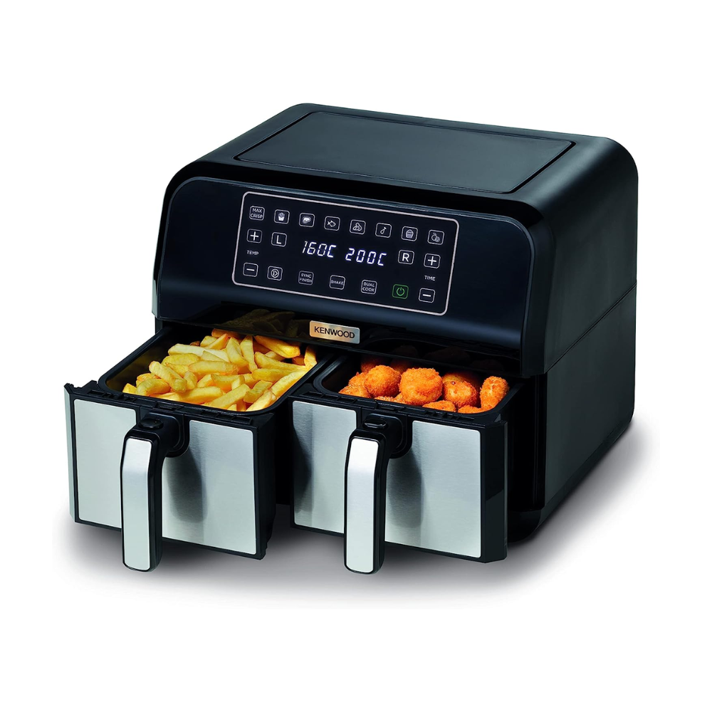 Kenwood - Digital Twin Air Fryer - 1.7Kg X 2