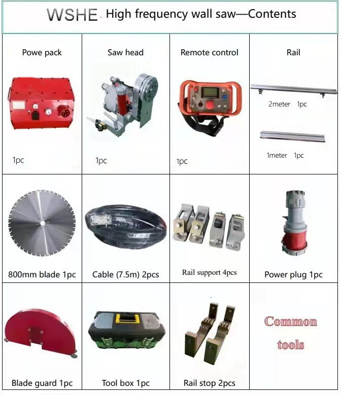 WSHE  High frequency Electric Wall Saw