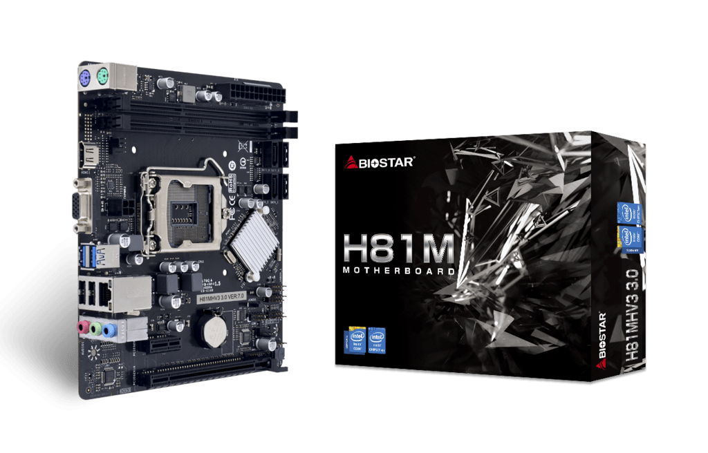 Motherboard Biostar H81MHV3 LGA1150, H81, DDR3 .