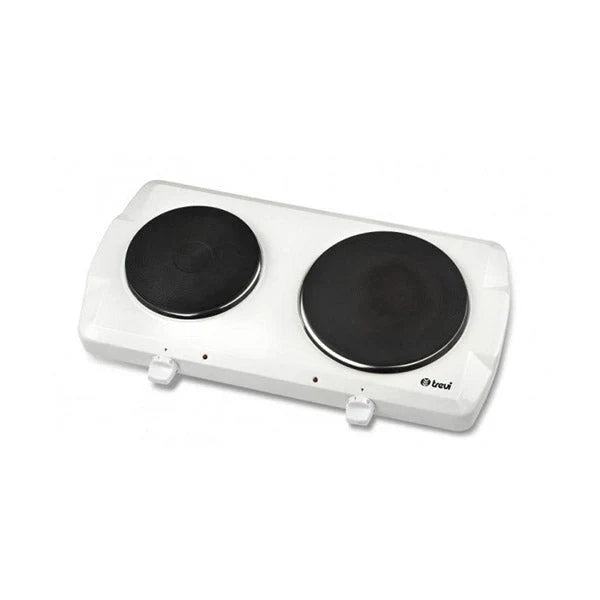 Trevi Double electric hotplate, white color GCL277