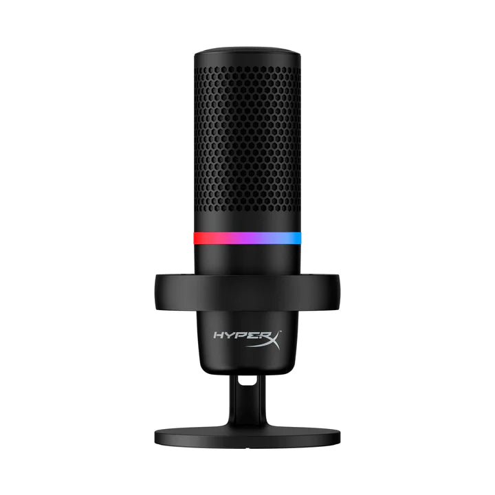 HyperX DuoCast – USB Microphone (Black) – RGB Lighting.