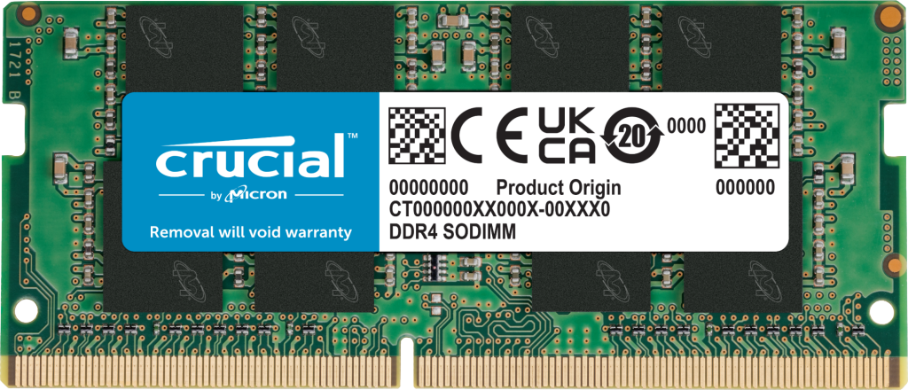 CRUCIAL 8GB 3200MHz SODIMM DDR4 NOTEBOOK.