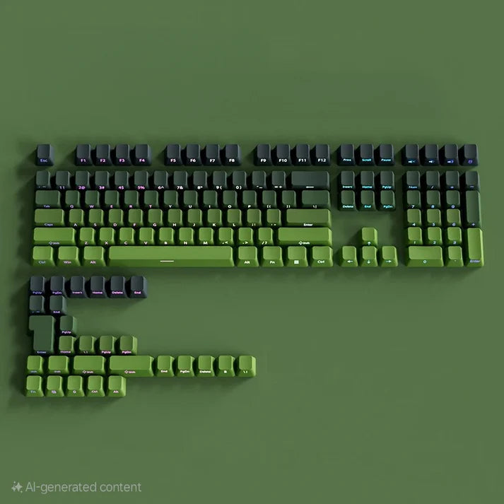 Keycap Set Gradient Green.