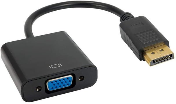 VGA Female to Display Port Male Adapter Converter .