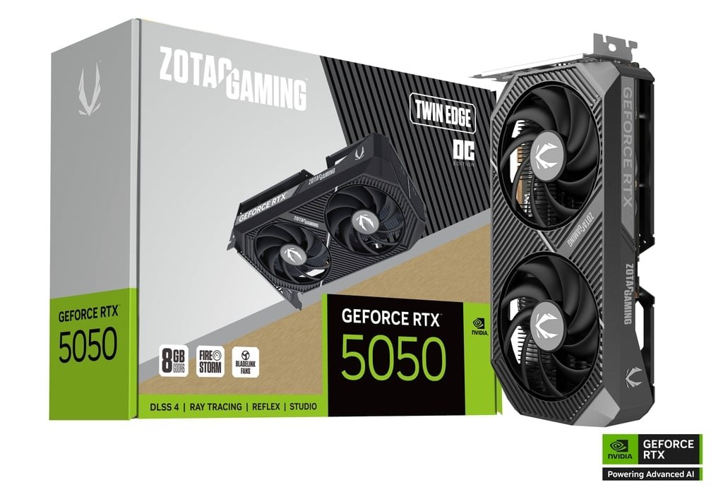 ZOTAC GAMING GeForce RTX 5050 TWIN EDGE OC 8GB GDDR7 128BIT .