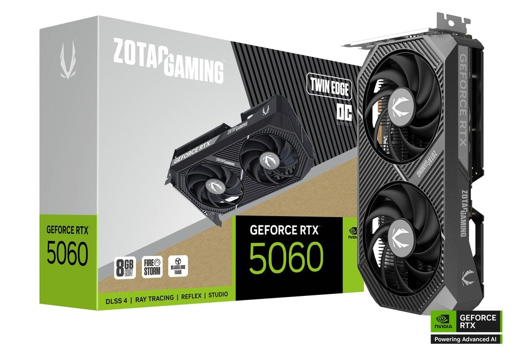 ZOTAC GAMING GeForce RTX 5060 TWIN EDGE OC 8GB GDDR7 128BIT.